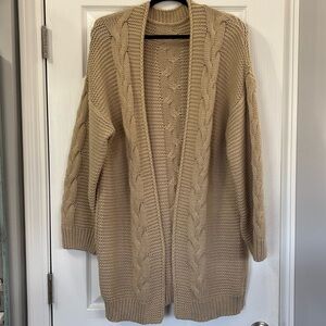 Womens Oversized Chunky Cardigan